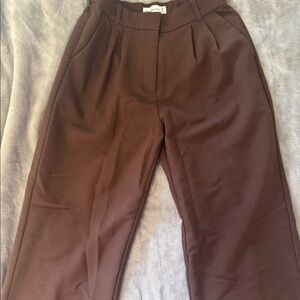 A&F Sloane Tailored Wide Leg Pant, Size 28